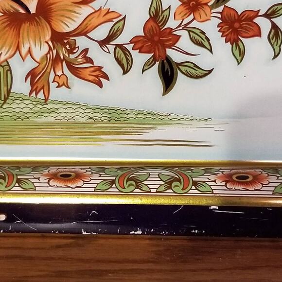 4 Vintage Serving Trays, Daher Ware Rectangle Floral, TV Lap Tray - Picture 8 of 8